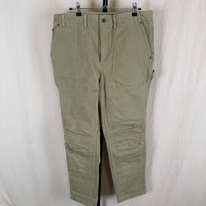 Duluth Trading Co Heirloom Gardening Pants Womens 18 Reg Olive Green Khaki NEW